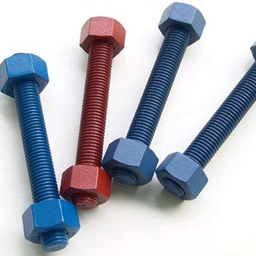 PTFE Xylan Coated Stud Bolts, ASTM A193 B7 PTFE Coated Stud Bolt - PTFE ...