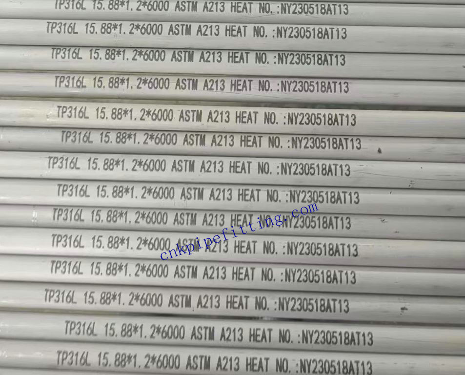 thumbnail image 2 of Seamless Stainless Steel Tube, ASTM A213 316/L, 5/8" OD X .049" Wall X 96" Long, Made In USA 2 of 4